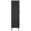 Miniatyrbilde 5 av 10: vidaXL Highboard svart 70x31x115 cm konstruert tre