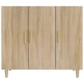 Miniatyrbilde 3 av 10: vidaXL Skjenk sonoma eik 90x34x80 cm konstruert tre
