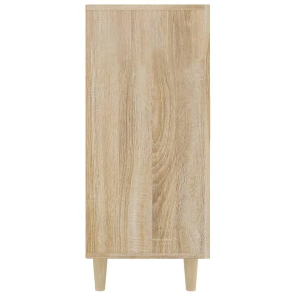 vidaXL Skjenk sonoma eik 90x34x80 cm konstruert tre