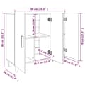 Miniatyrbilde 7 av 10: vidaXL Skjenk sonoma eik 90x34x80 cm konstruert tre