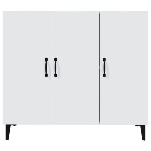 vidaXL Skänk vit 90x34x80 cm konstruerat trä