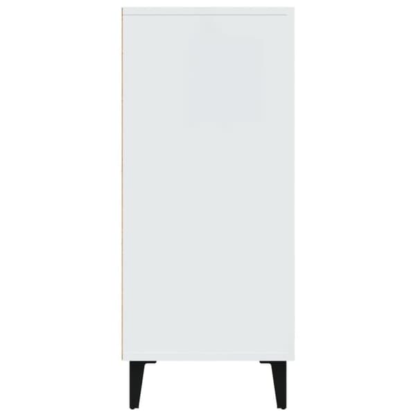 vidaXL Skänk vit 90x34x80 cm konstruerat trä