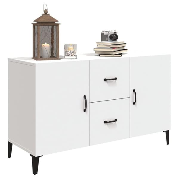 vidaXL Skjenk hvit 100x36x60 cm konstruert tre