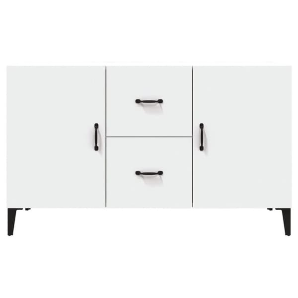 vidaXL Skjenk hvit 100x36x60 cm konstruert tre