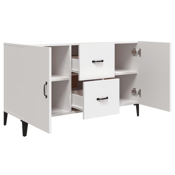 vidaXL Skjenk hvit 100x36x60 cm konstruert tre