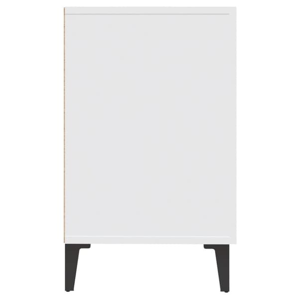 vidaXL Skjenk hvit 100x36x60 cm konstruert tre
