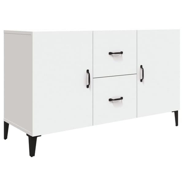 vidaXL Skjenk hvit 100x36x60 cm konstruert tre