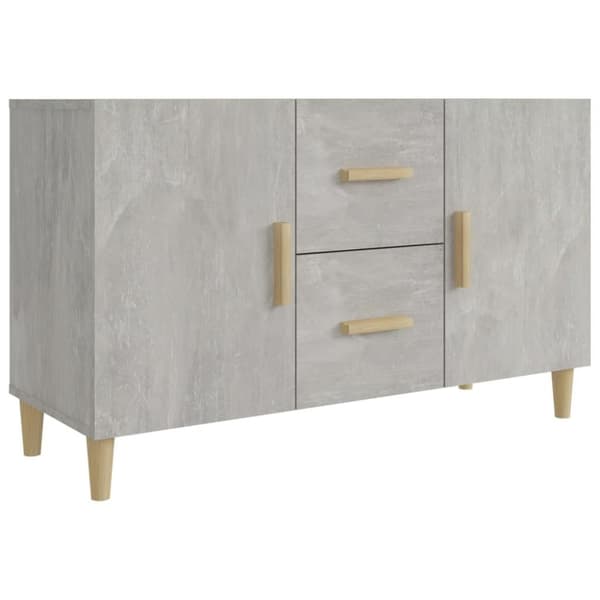 vidaXL Skänk betonggrå 100x36x60 cm konstruerat trä