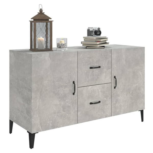 vidaXL Skänk betonggrå 100x36x60 cm konstruerat trä