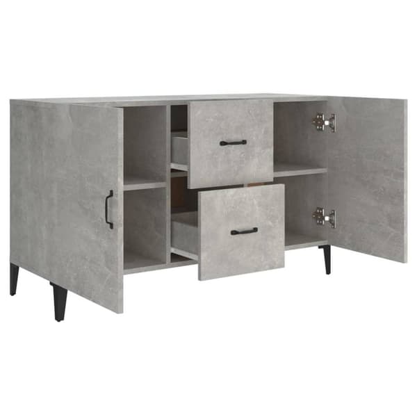 vidaXL Skänk betonggrå 100x36x60 cm konstruerat trä