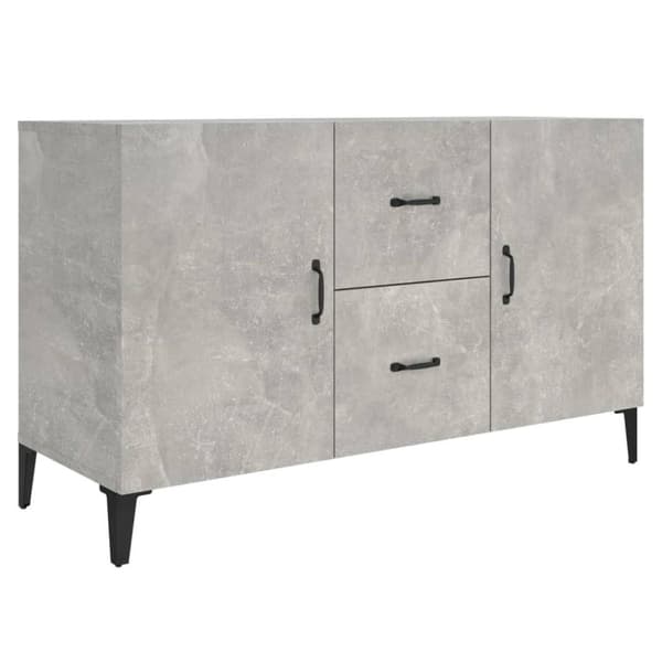 vidaXL Skänk betonggrå 100x36x60 cm konstruerat trä