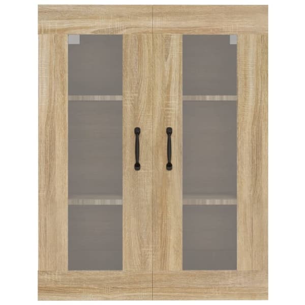 vidaXL Hengende veggskap sonoma eik 69,5x34x90 cm