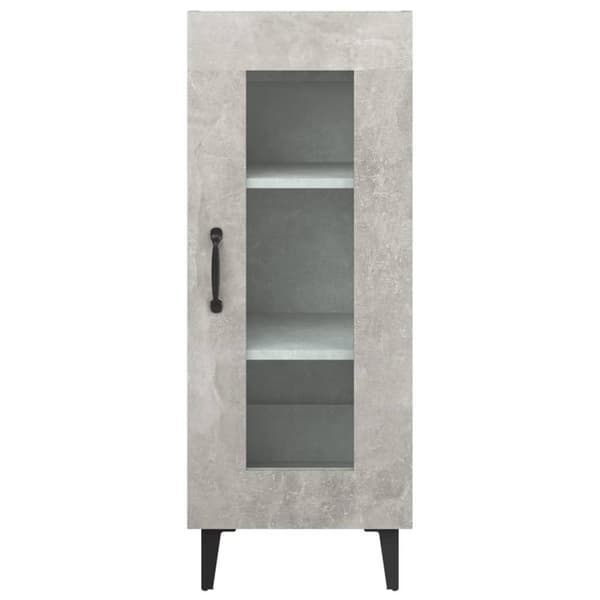 vidaXL Byrå betonggrå 34,5x34x90 cm konstruerat trä