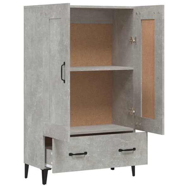 vidaXL Skåp betonggrå 70x31x115 cm konstruerat trä
