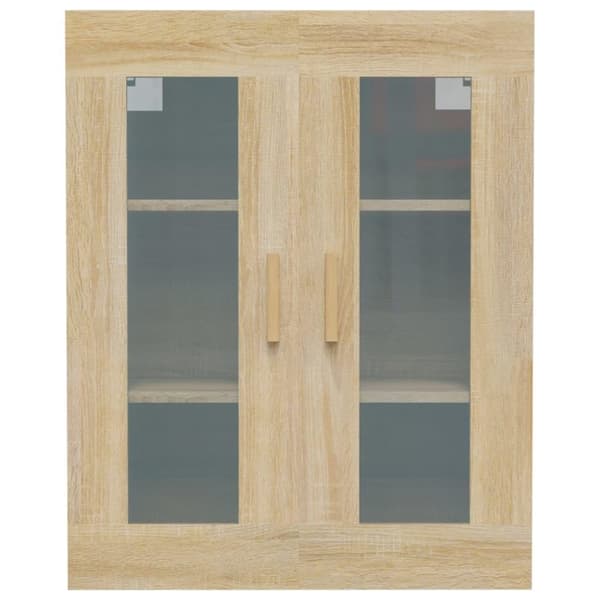 vidaXL Hengende veggskap sonoma eik 69,5x34x90 cm