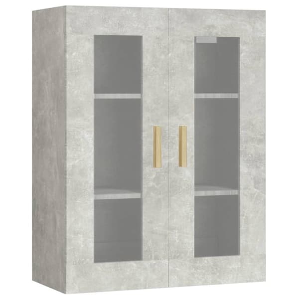 vidaXL Väggskåp betonggrå 69,5x34x90 cm