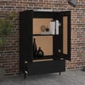 Miniatyrbilde 3 av 11: vidaXL Highboard svart 70x31x115 cm konstruert tre
