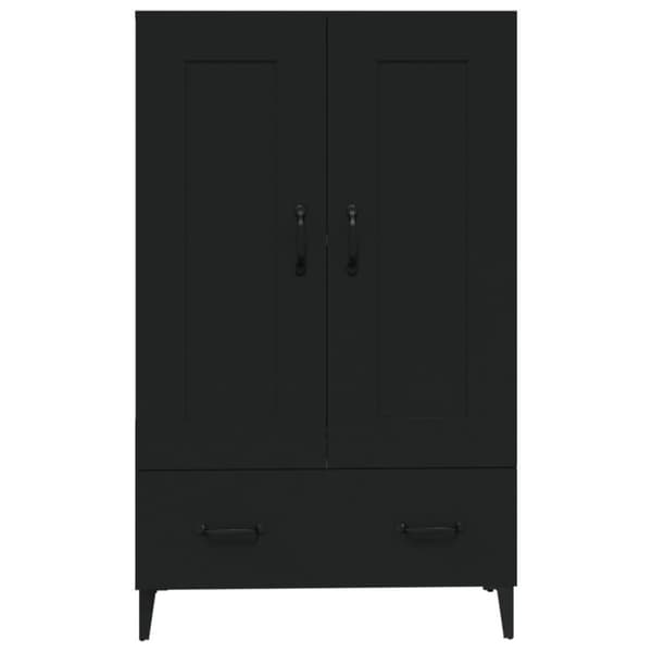 vidaXL Highboard svart 70x31x115 cm konstruert tre