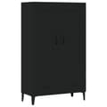 Miniatyrbilde 1 av 11: vidaXL Highboard svart 70x31x115 cm konstruert tre