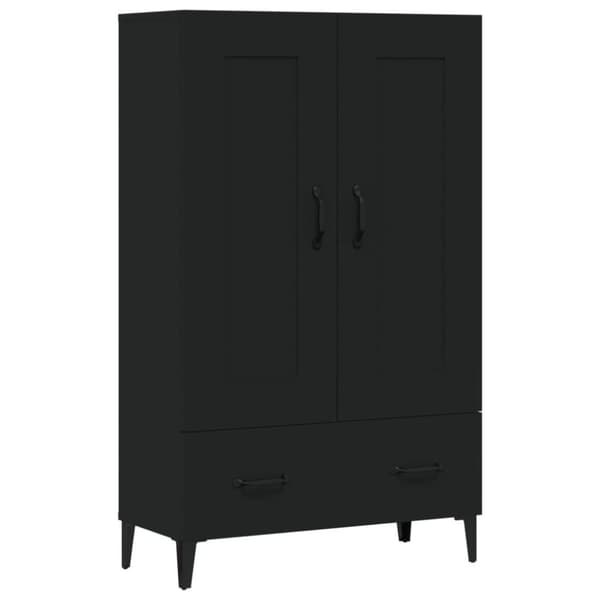 vidaXL Highboard svart 70x31x115 cm konstruert tre