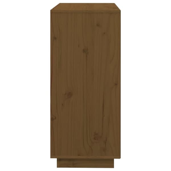vidaXL Skjenk honningbrun 74x35x80 heltre furu