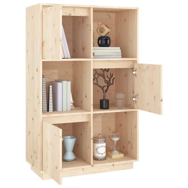 vidaXL Highboard 74x35x117 cm heltre furu