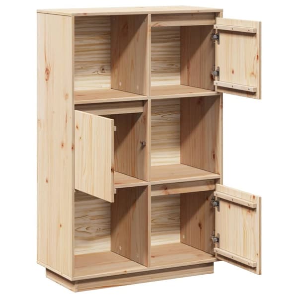vidaXL Highboard 74x35x117 cm heltre furu
