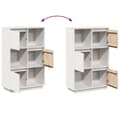 Miniatyrbilde 11 av 11: vidaXL Highboard hvit 74x35x117 cm heltre furu