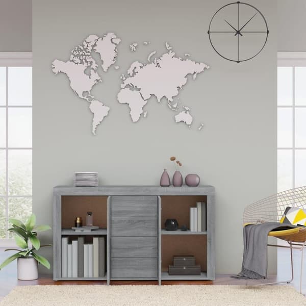 vidaXL Skänk grå sonoma 120x36x69 cm konstruerat trä