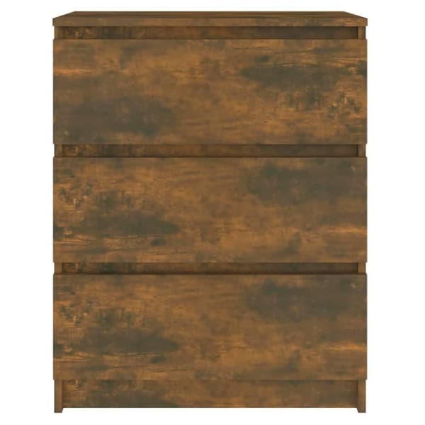 vidaXL Skjenk røkt eik 60x35x76 cm konstruert tre