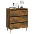 Miniatyrbilde 4 av 10: vidaXL Skjenk røkt eik 60x35x69 cm konstruert tre