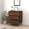 Miniatyrbilde 3 av 10: vidaXL Skjenk brun eik 60x35x69 cm konstruert tre