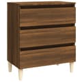 Miniatyrbilde 1 av 10: vidaXL Skjenk brun eik 60x35x69 cm konstruert tre