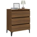Miniatyrbilde 4 av 10: vidaXL Skjenk brun eik 60x35x69 cm konstruert tre