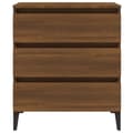 Miniatyrbilde 5 av 10: vidaXL Skjenk brun eik 60x35x69 cm konstruert tre