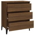 Miniatyrbilde 9 av 10: vidaXL Skjenk brun eik 60x35x69 cm konstruert tre