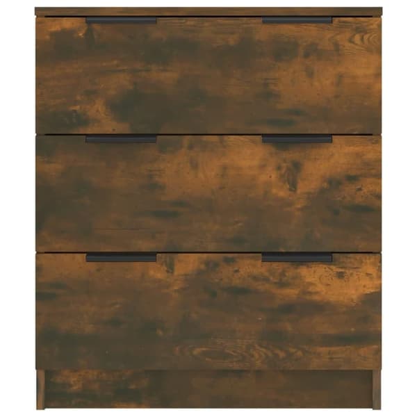 vidaXL Byrå rökfärgad ek 60x30x70 cm konstruerat trä