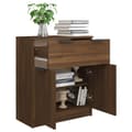 Miniatyrbilde 4 av 10: vidaXL Skjenk brun eik 60x30x70 cm konstruert tre