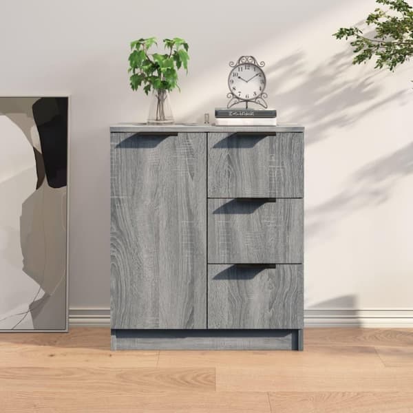 vidaXL Skjenk grå sonoma 60x30x70 cm konstruert tre
