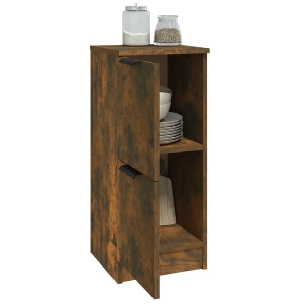 vidaXL Skjenker 2 stk røkt eik 30x30x70 cm konstruert tre