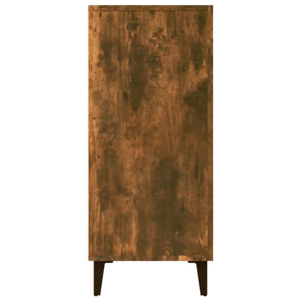 vidaXL Byrå rökfärgad ek 90x34x80 cm konstruerat trä