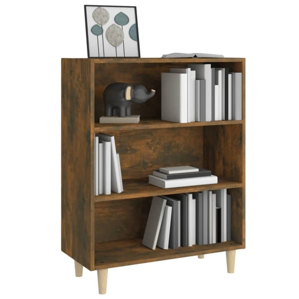 vidaXL Skjenk røkt eik 69,5x32,5x90 cm konstruert tre