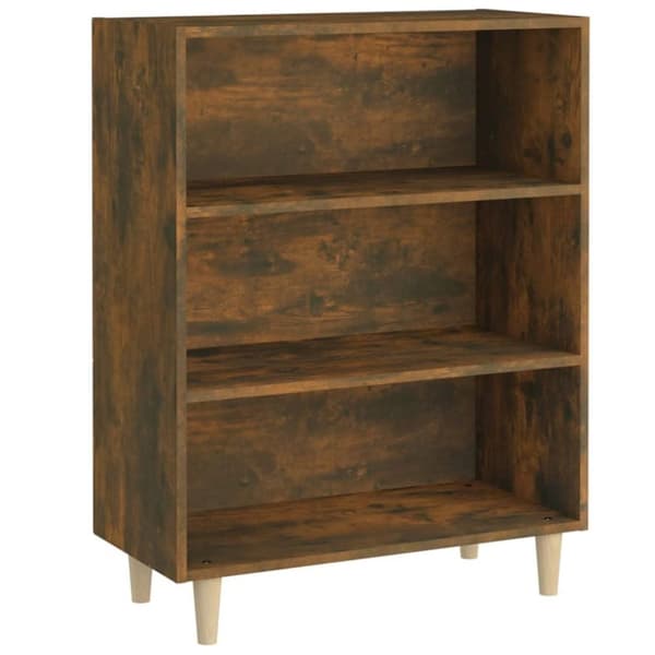 vidaXL Skjenk røkt eik 69,5x32,5x90 cm konstruert tre