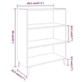 Miniatyrbilde 5 av 9: vidaXL Skjenk røkt eik 69,5x32,5x90 cm konstruert tre
