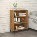 Miniatyrbilde 7 av 9: vidaXL Skjenk røkt eik 69,5x32,5x90 cm konstruert tre