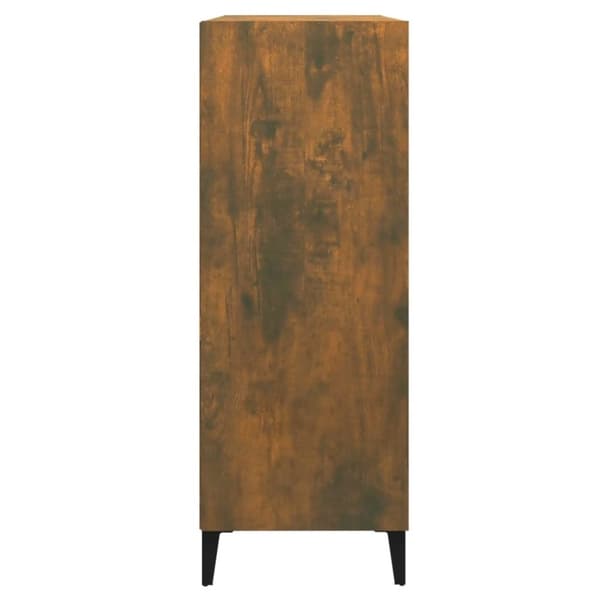 vidaXL Skjenk røkt eik 69,5x32,5x90 cm konstruert tre