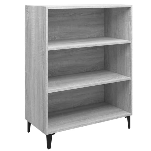 vidaXL Skjenk grå sonoma 69,5x32,5x90 cm konstruert tre