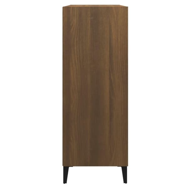 vidaXL Skänk brun ek 69,5x32,5x90 cm konstruerat trä