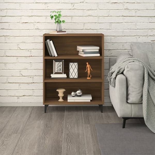 vidaXL Skänk brun ek 69,5x32,5x90 cm konstruerat trä
