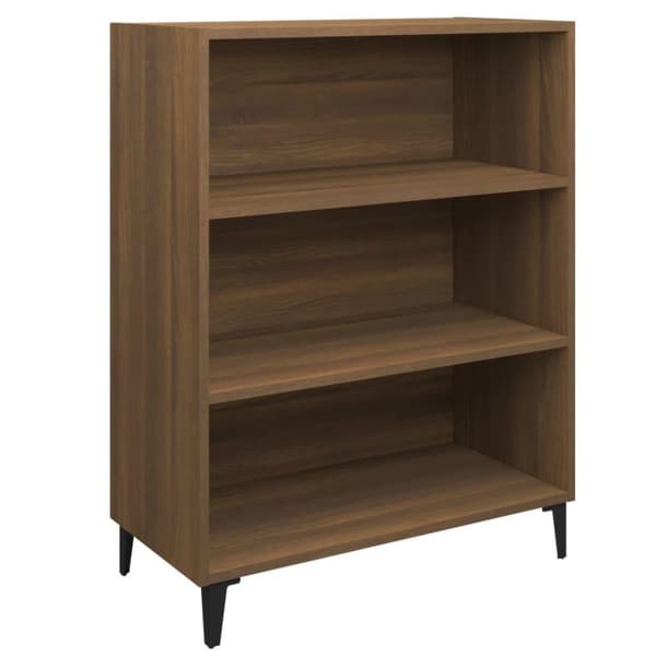 vidaXL Skänk brun ek 69,5x32,5x90 cm konstruerat trä